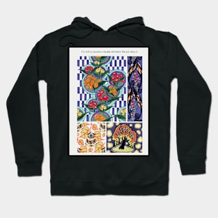 Floral colorful background Hoodie